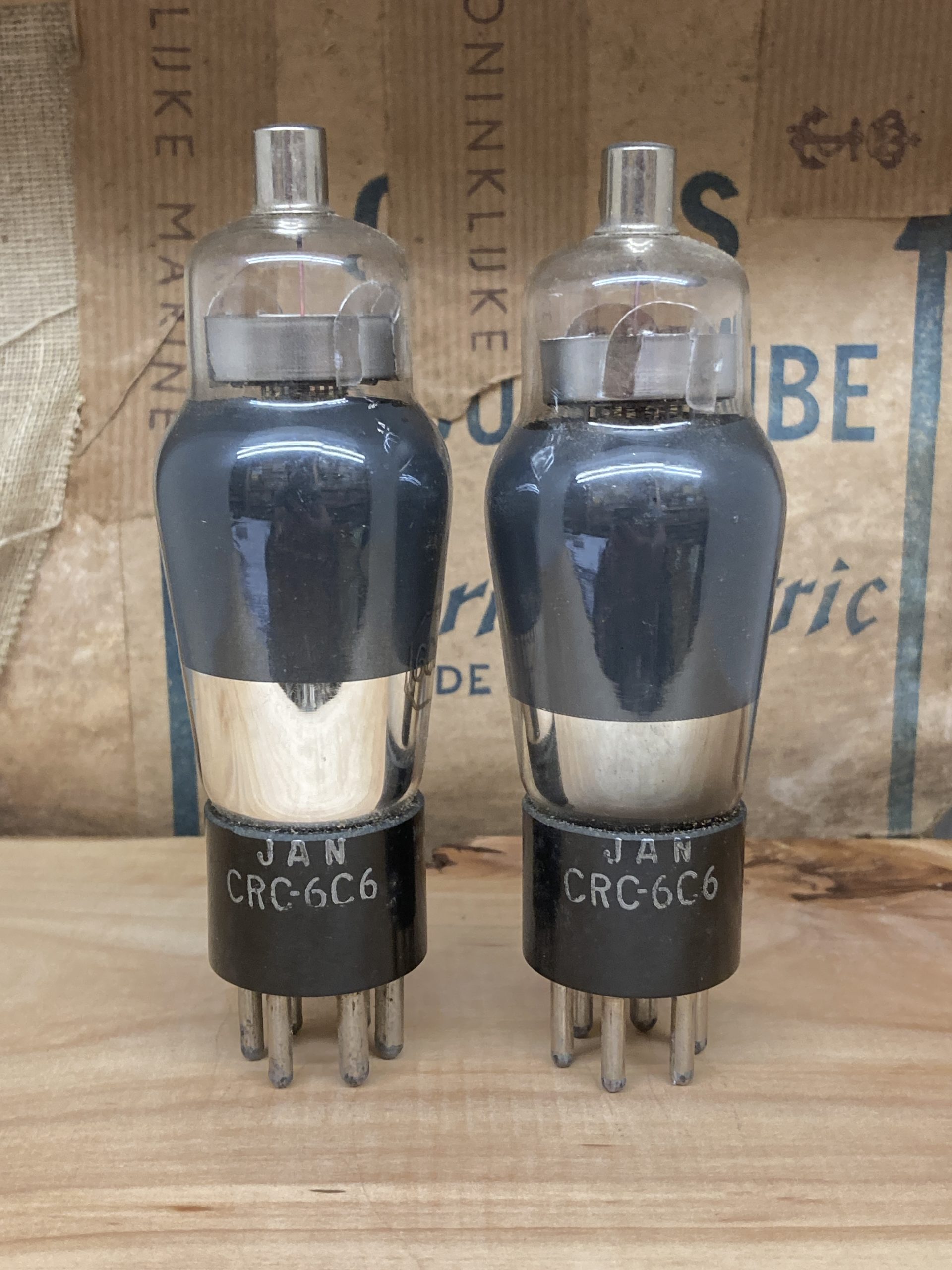 6C6 RCA true NOS/NIB, milspec tubes, perfect condition, 1944 date codes