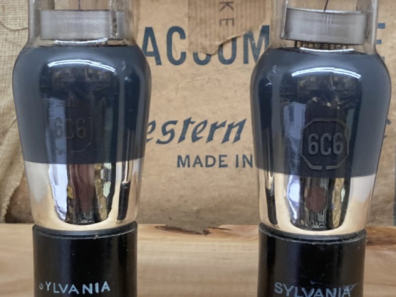 6C6 Sylvania true NOS/NIB, milspec tubes, immaculate condition, premium pair