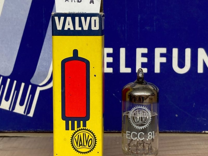 ECC81 12AT7 Mullard branded Valvo, NOS/NIB, Blackburn code