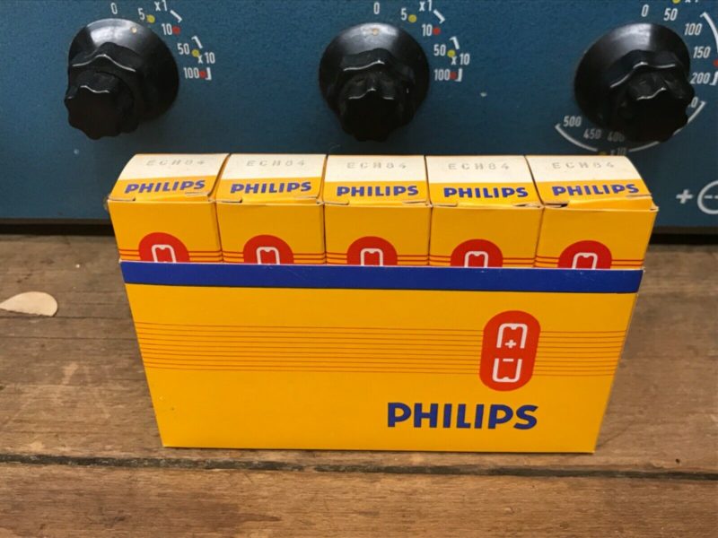ECH84 6JX8 Philips, one sleeve (5), true NOS/NIB, Heerlen made