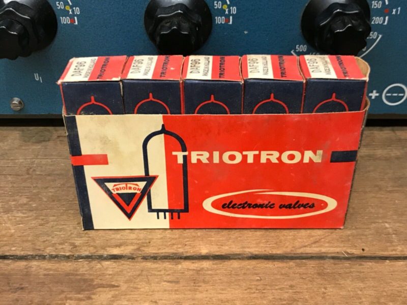 1AH5 DAF96 Triotron, one sleeve (5), true NOS/NIB, perfect condition