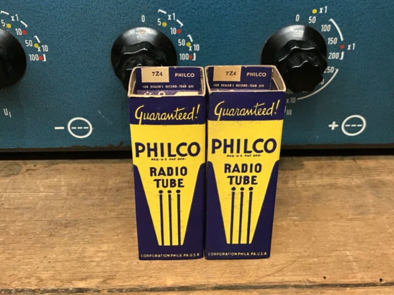7Z4 Philco, one pair (2), NOS/NIB, immaculate condition, from military stock