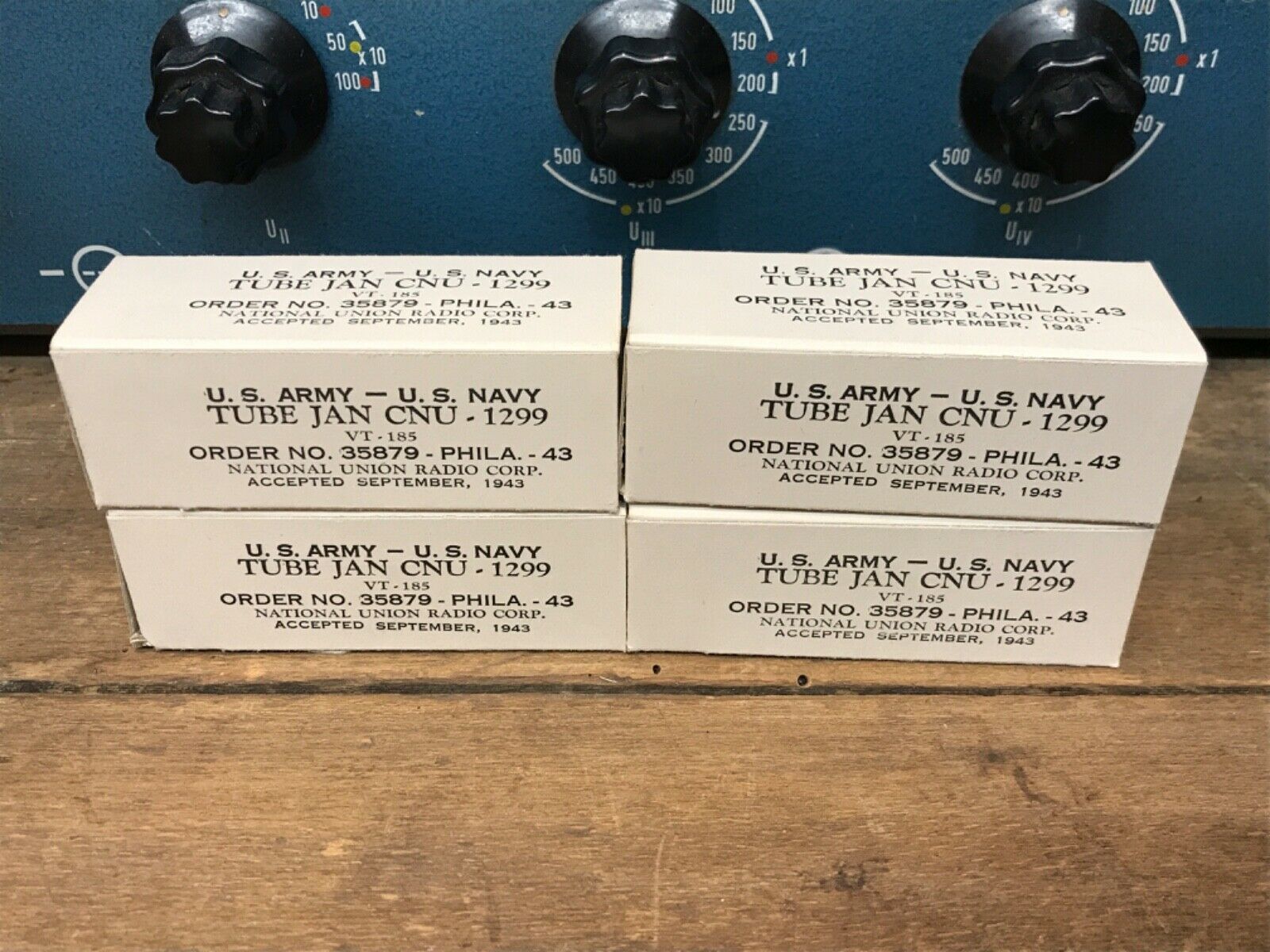 3D6 VT185 National, set of 4, NOS/NIB, immaculate condition, from 1944 - Image 2