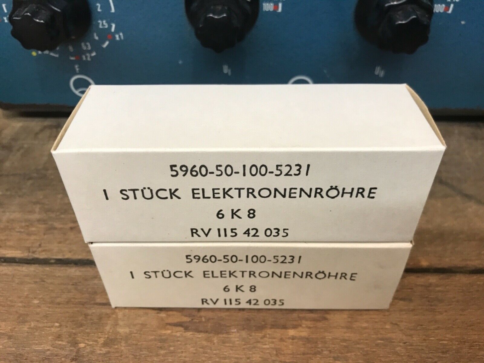 6K8 RCA, one pair (2), true NOS/NIB, milspec, perfect condition