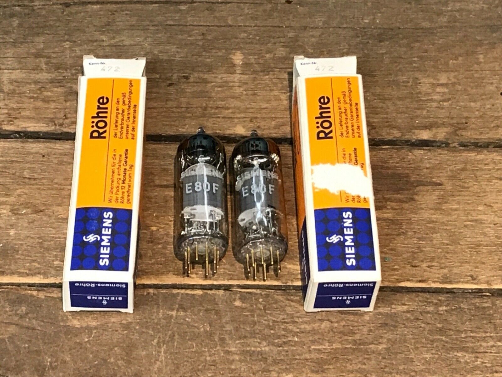E80F 6084 Siemens, one pair, true NOS/NIB, gold pins, same production codes - Image 2
