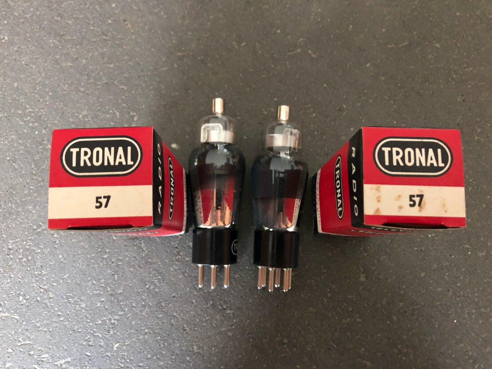 VT-57 Type 57 Tronal/RCA one pair, NOS/NIB, milspec, perfect tubes - Image 4