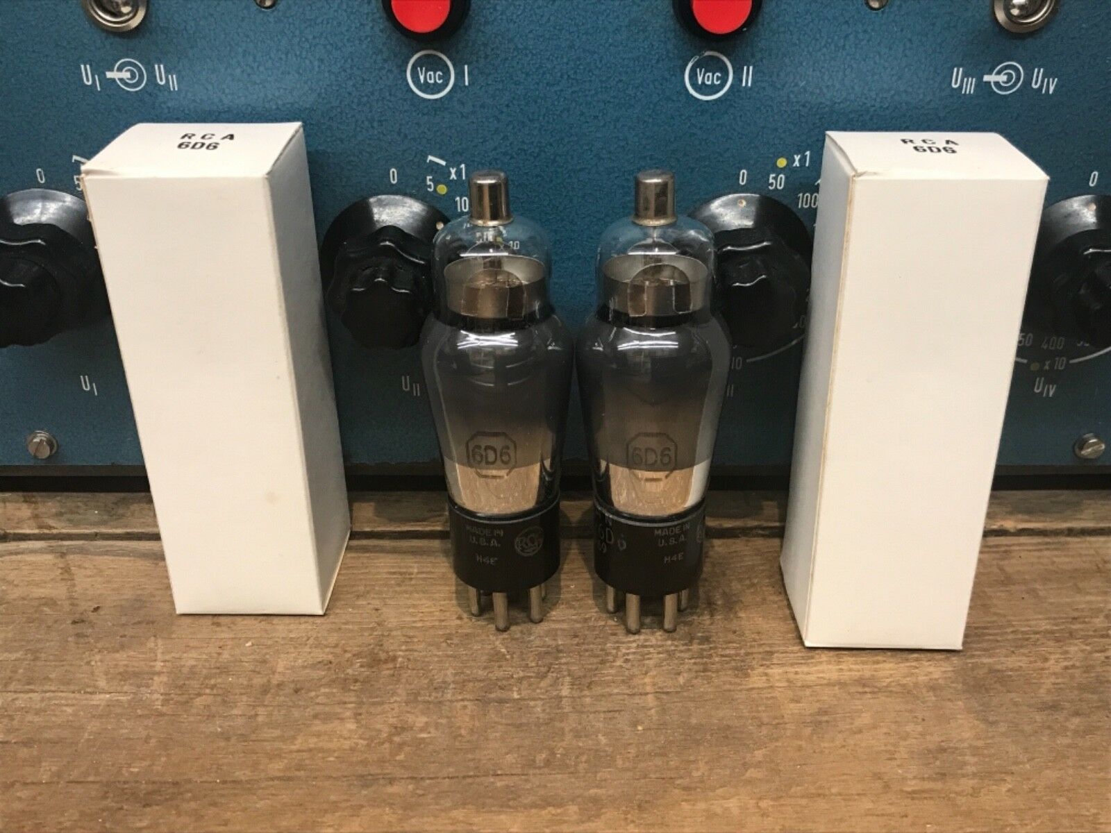 6D6 VT69 RCA CRC, one pair (2), NOS/NIB, milspec, perfect tubes - Image 2