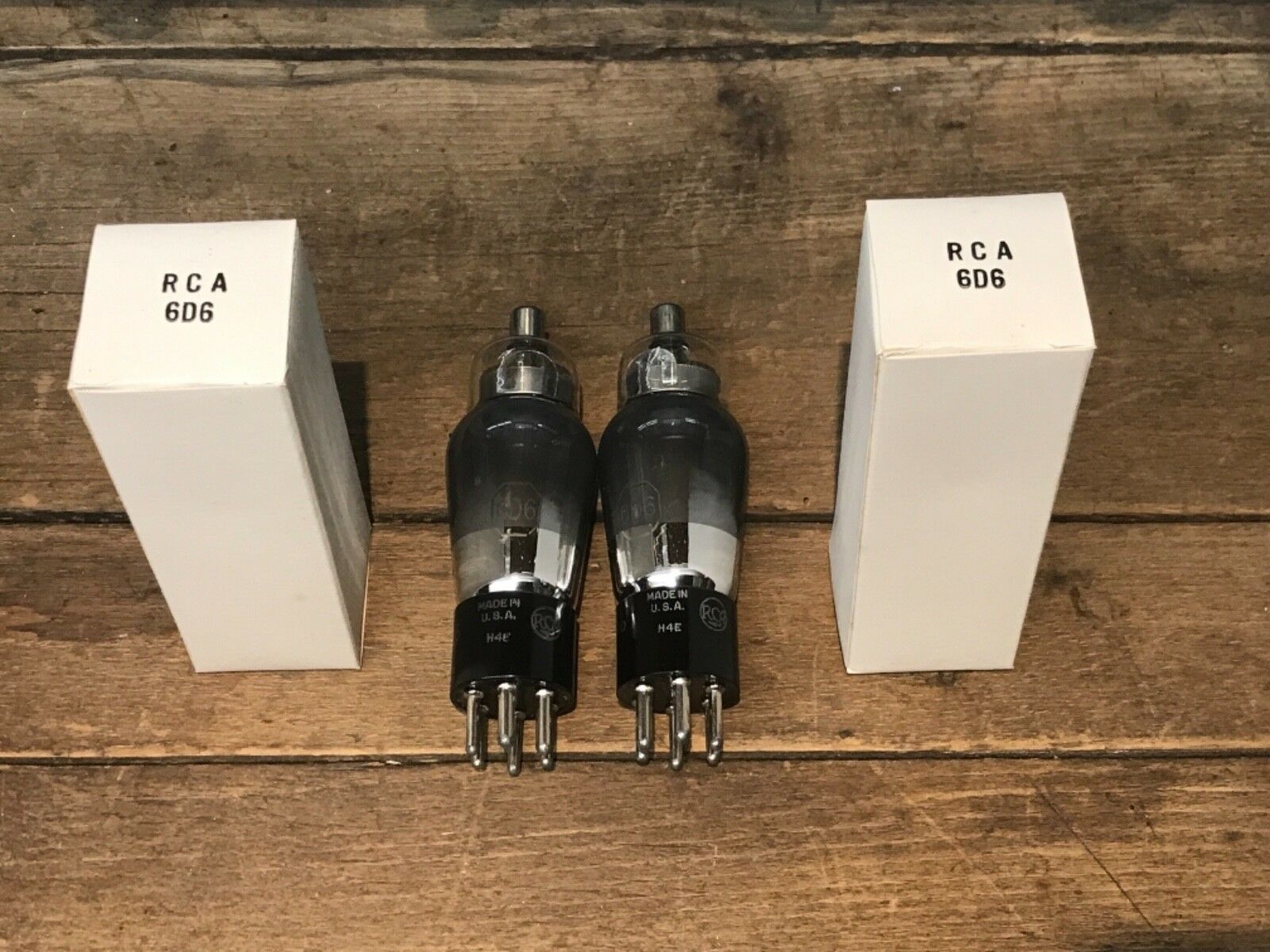 6D6 VT69 RCA CRC, one pair (2), NOS/NIB, milspec, perfect tubes - Image 3