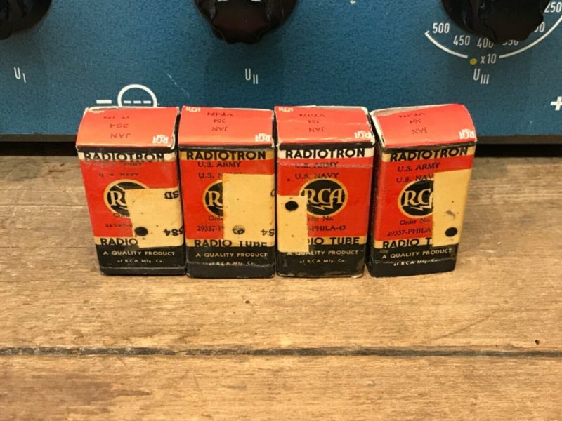 3S4 DL92 VT174 JAN RCA, NOS/NIB made in 1948, one quad