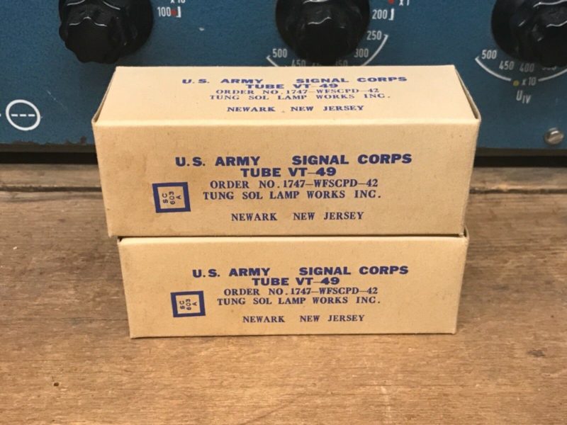 VT49 (39/44) Tung-Sol NOS/NIB, milspec, still sealed, one pair (2)