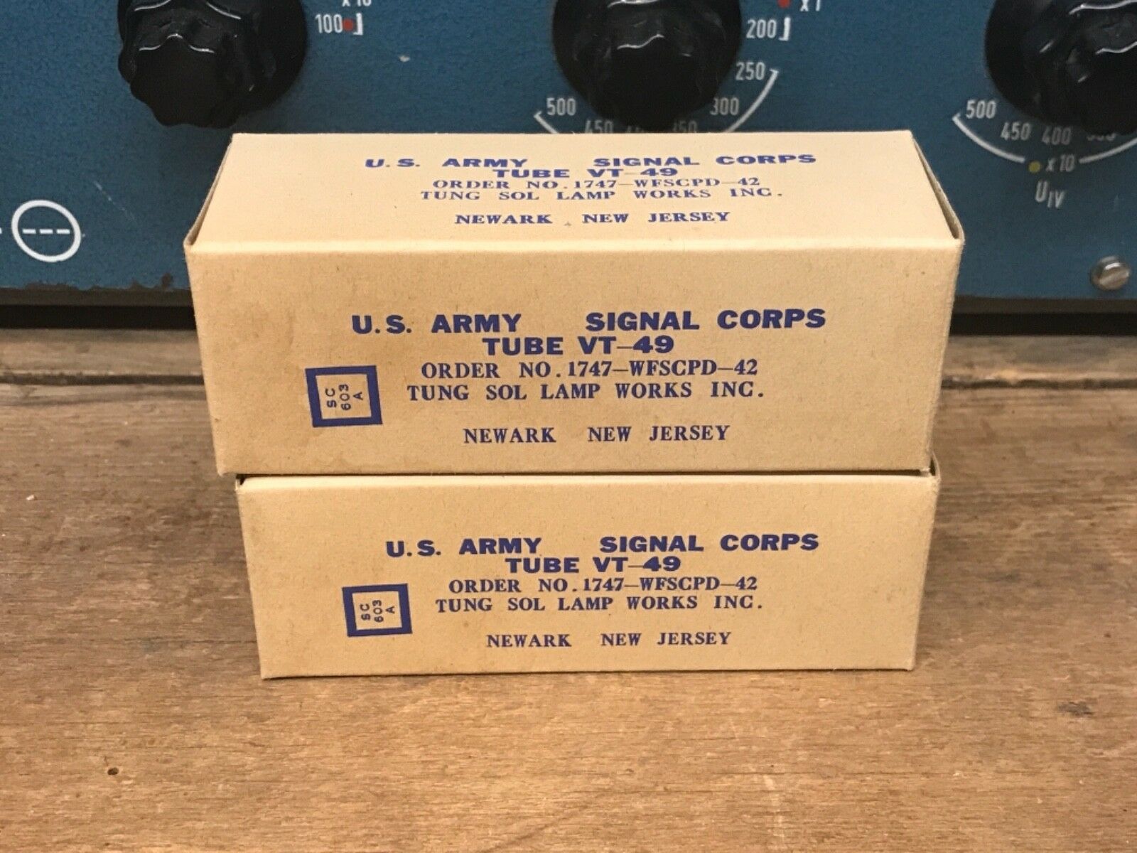VT49 (39/44) Tung-Sol NOS/NIB, milspec, still sealed, one pair (2) - Image 2