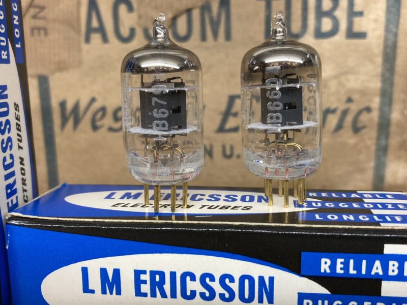 403B, 5591, EF95 LM Ericsson, licenced WE copy with gold pins! One matched pair (2)