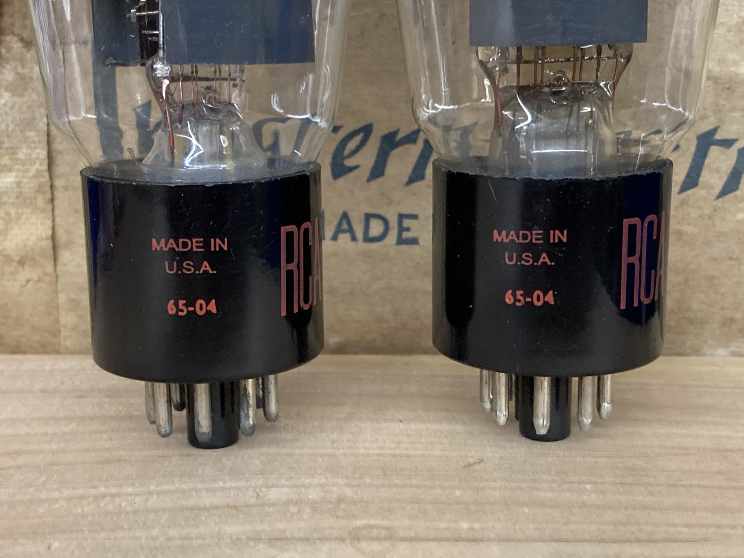 6AS7G RCA, vintage milspec production, NOS, one pair (2) - Image 7