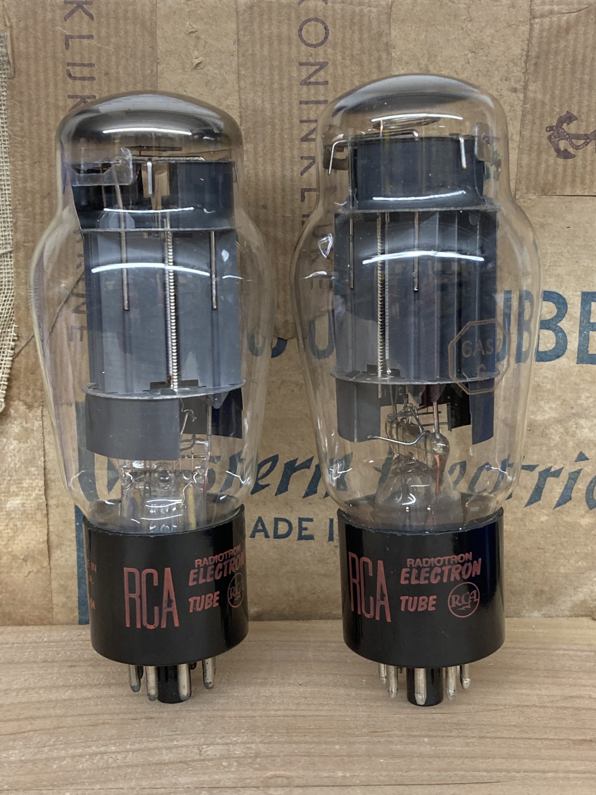 6AS7G RCA, vintage milspec production, NOS, one pair (2) - Image 8