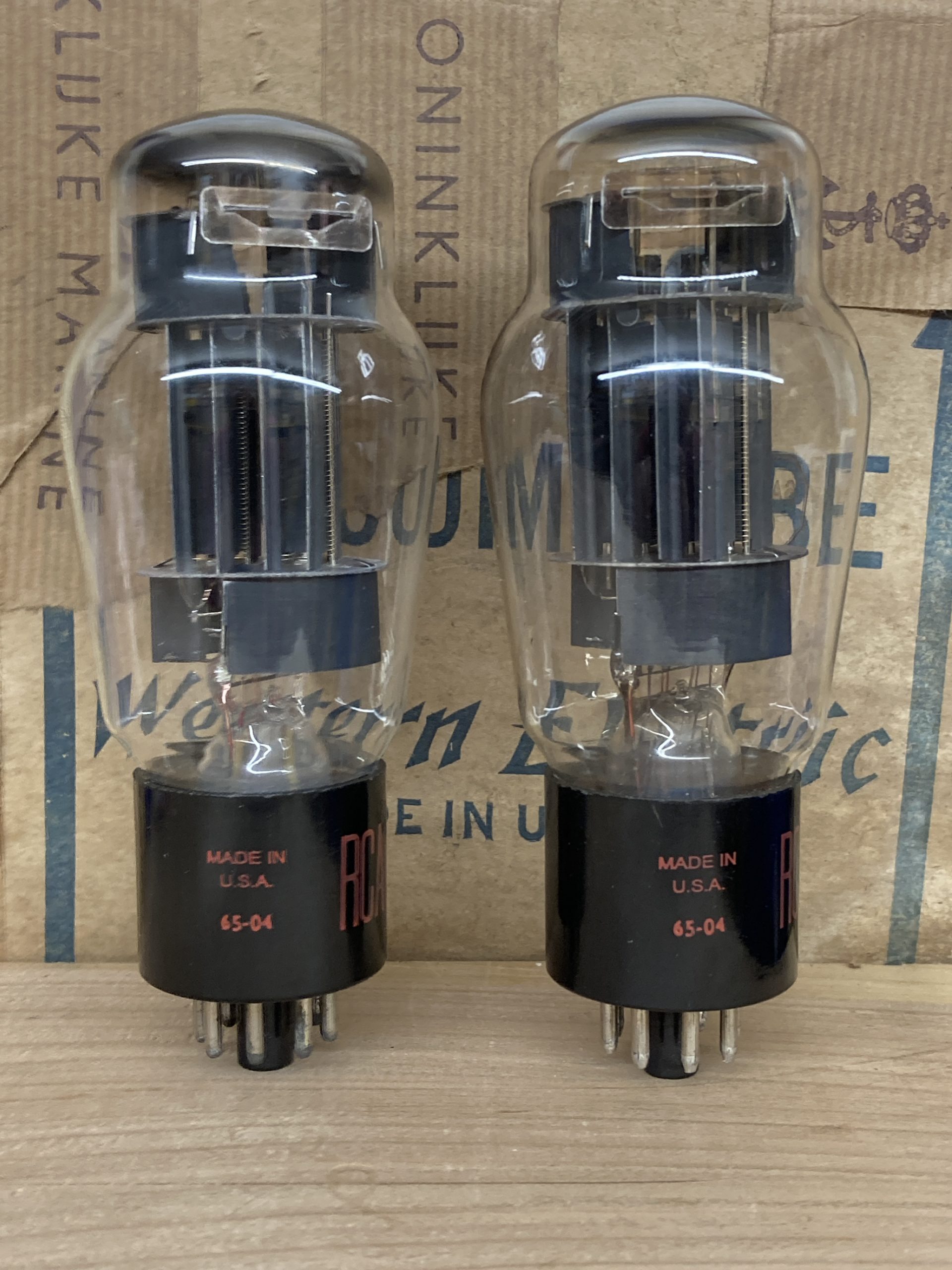 6AS7G RCA, vintage milspec production, NOS, one pair (2) - Image 9