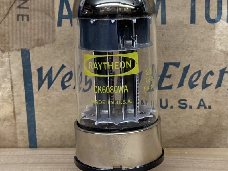 6080WA Raytheon vintage milspec production, true NOS, 6AS7G sub