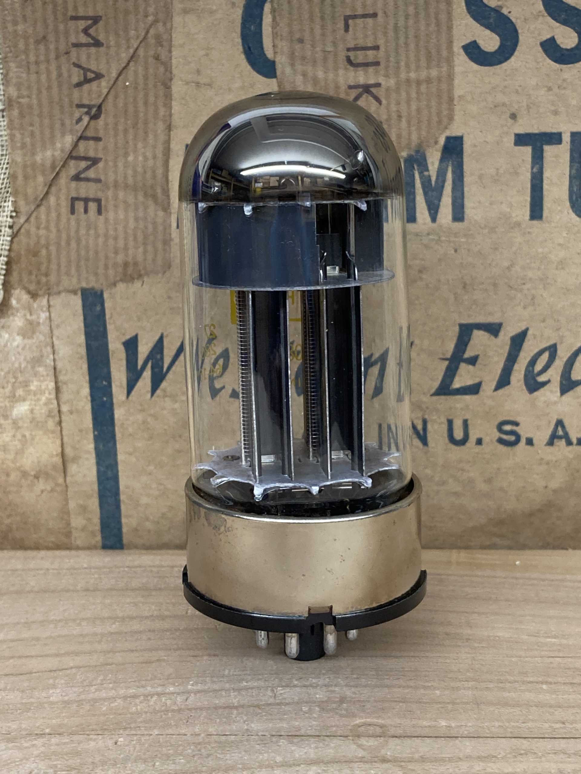 6080WA Raytheon vintage milspec production, true NOS, 6AS7G sub - Image 2