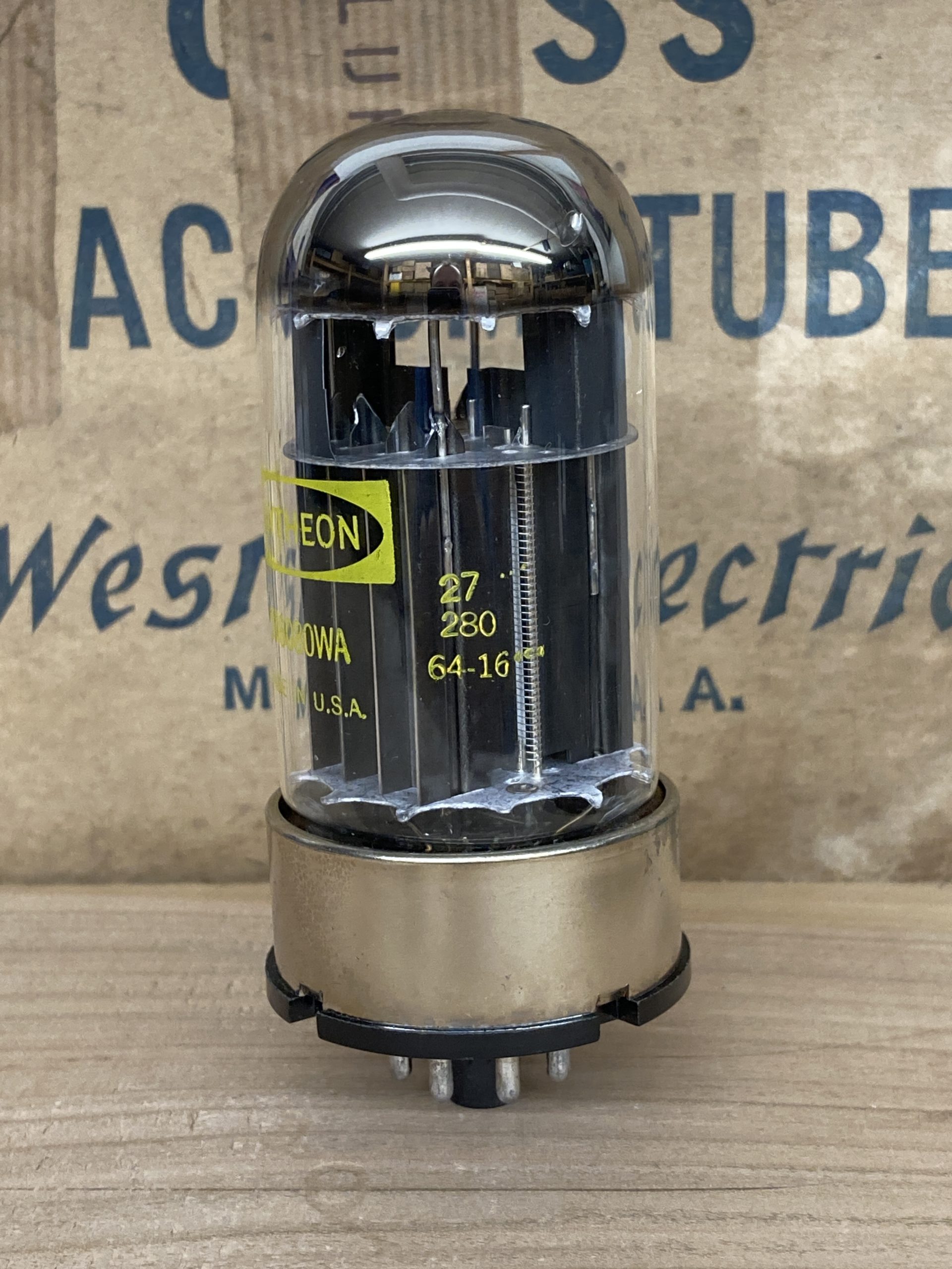 6080WA Raytheon vintage milspec production, true NOS, 6AS7G sub - Image 3