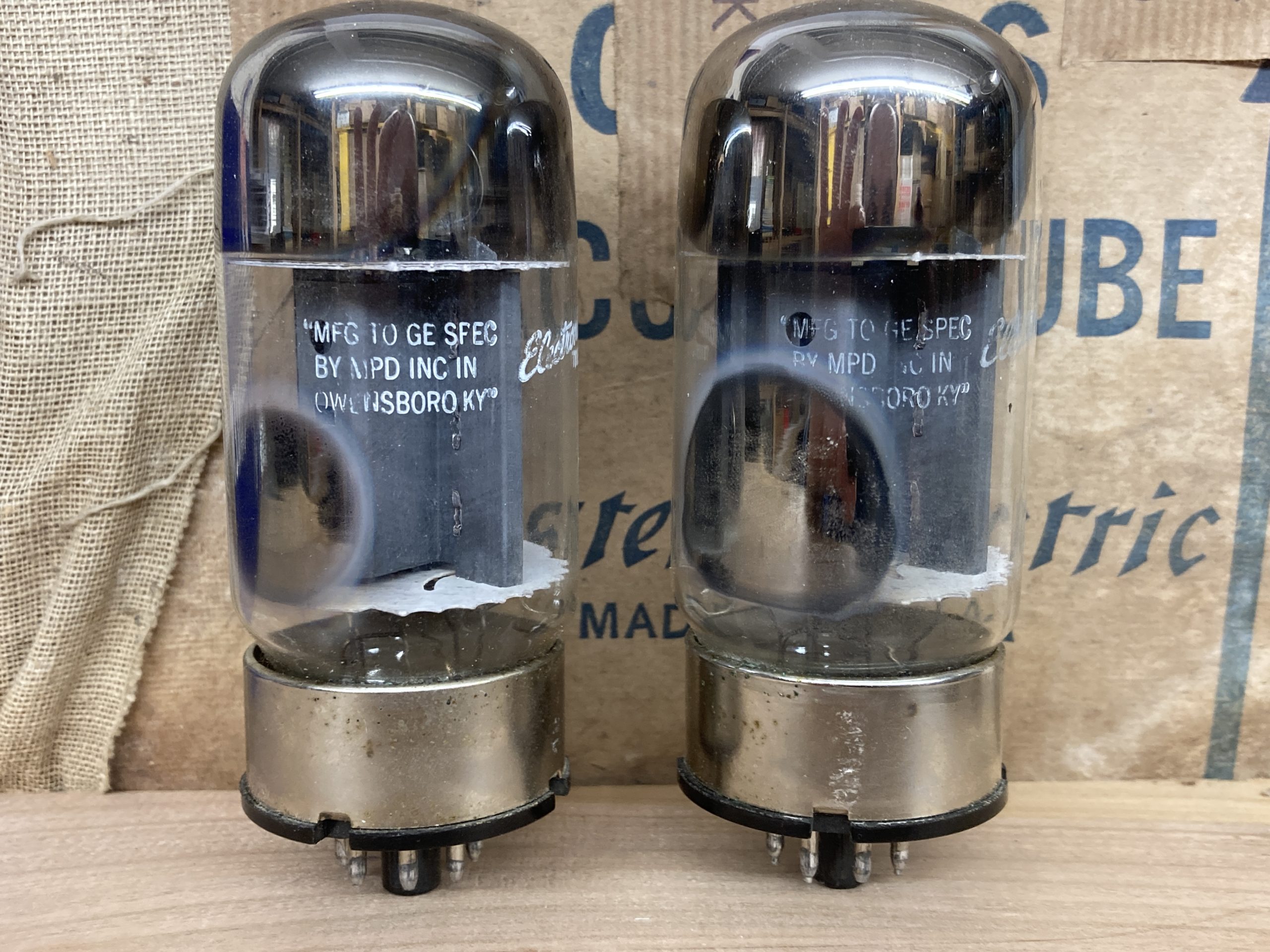 6550A GE, tested and guaranteed, near NOS with 90%+, one pair (2) - Image 2