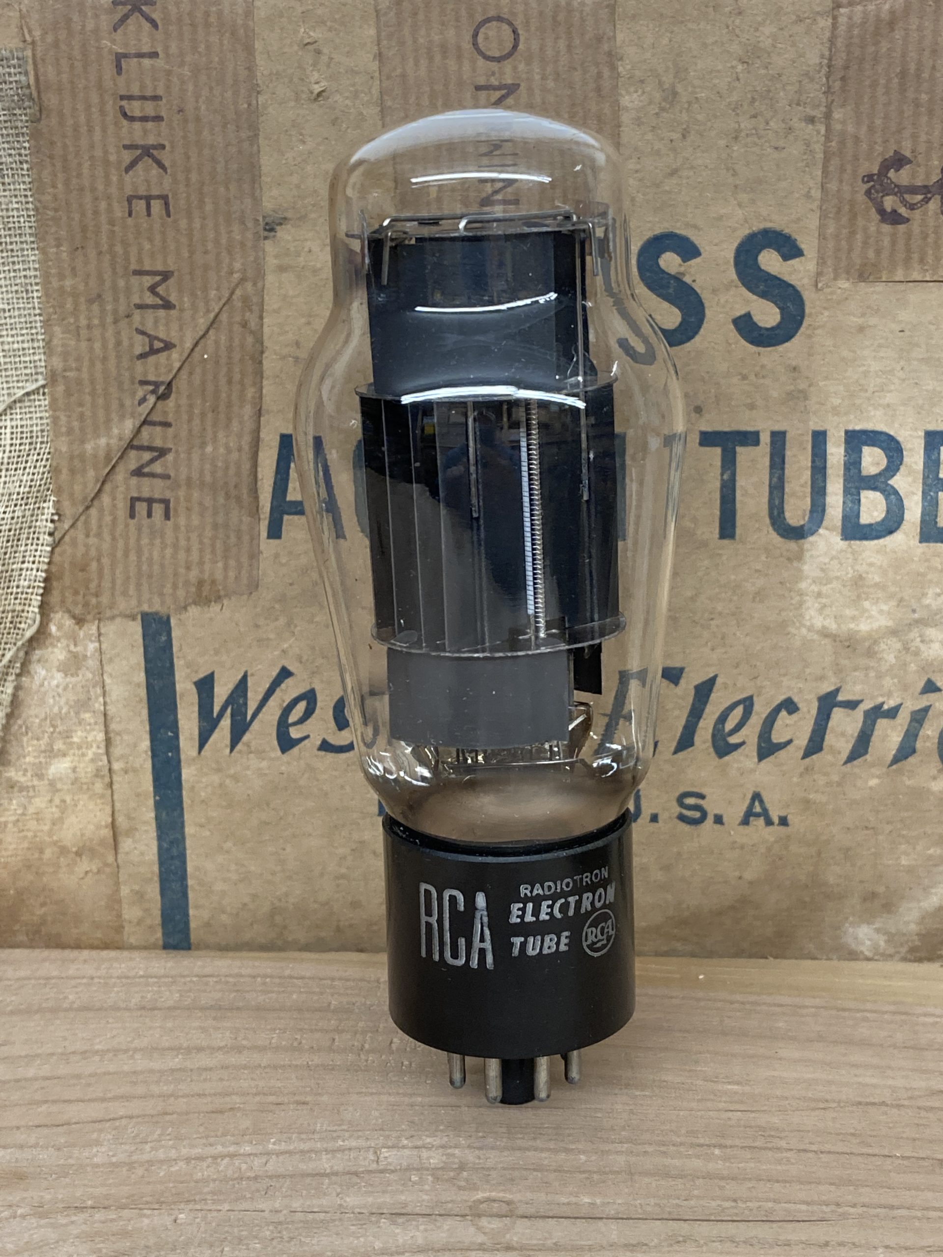 6AS7G RCA, vintage milspec production, NOS, one pair (2) - Image 3