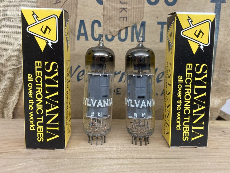 EL84 Sylvania NOS/NIB, tested and guaranteed, one pair (2)