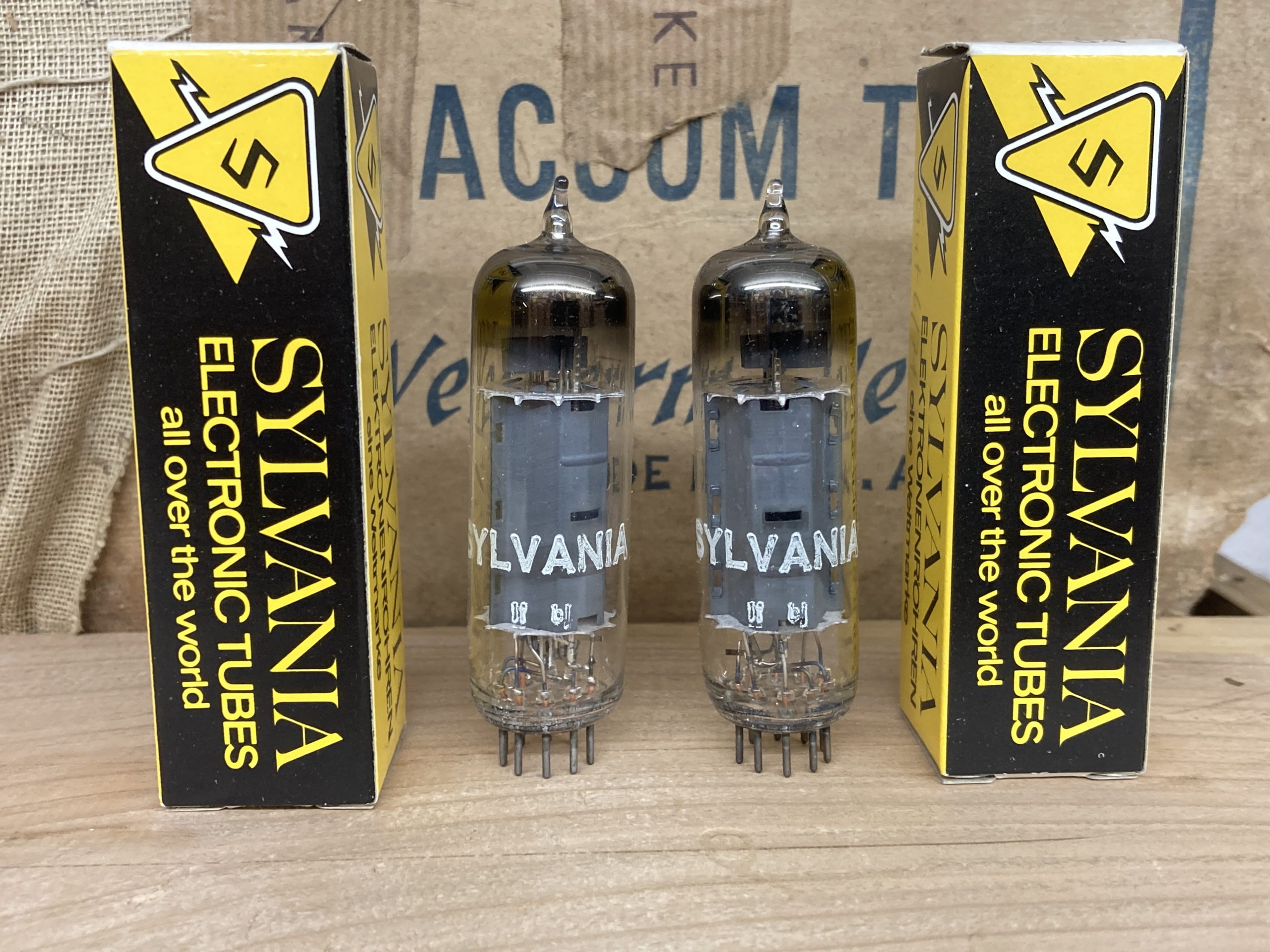 EL84 Sylvania NOS/NIB, tested and guaranteed, one pair (2) - Image 2