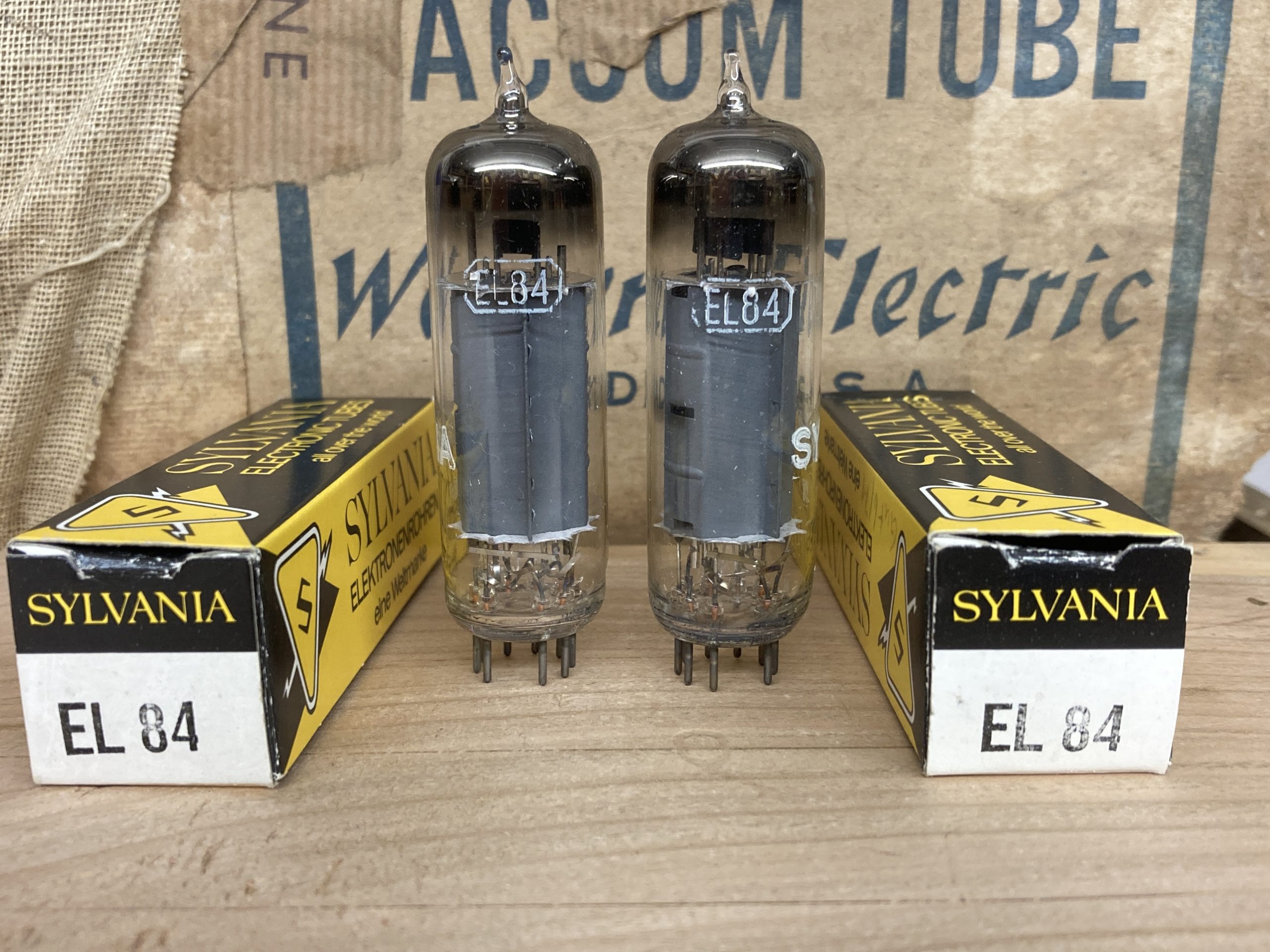 EL84 Sylvania NOS/NIB, tested and guaranteed, one pair (2) - Image 4