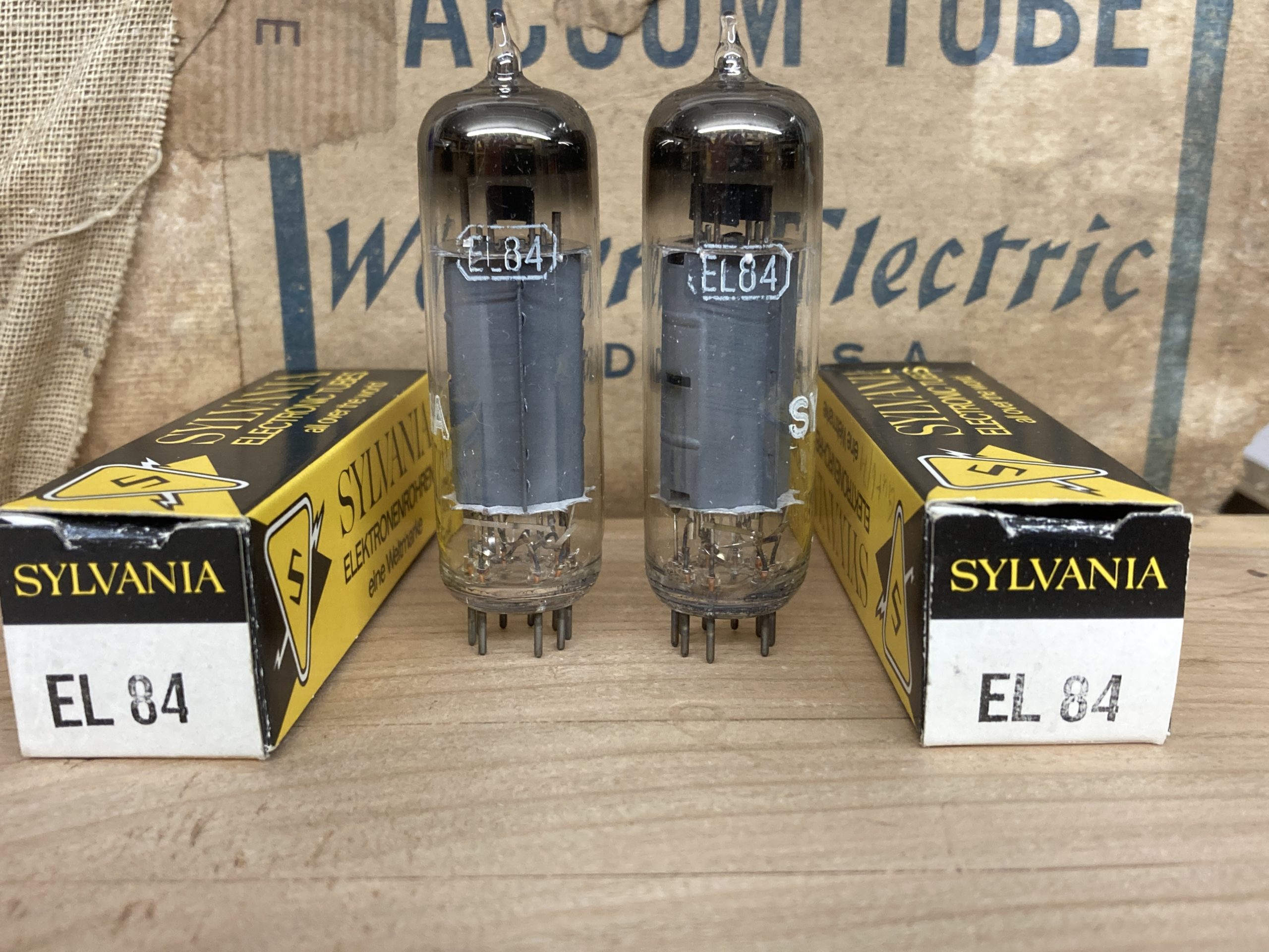 EL84 Sylvania NOS/NIB, tested and guaranteed, one pair (2) - Image 5