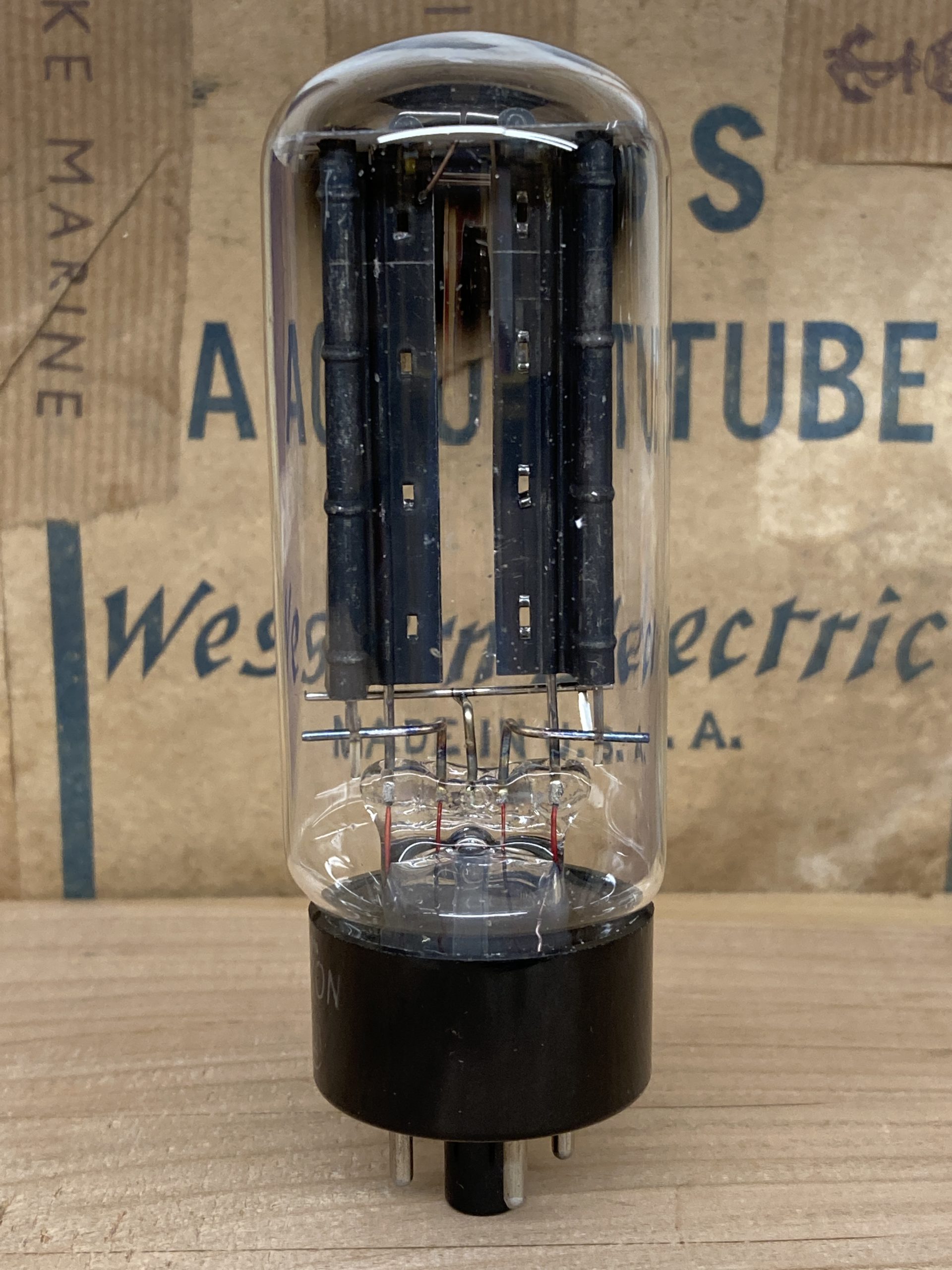 5U4GB RCA tall boy, NOS, black plate, side D-getter 1950ies - Image 2