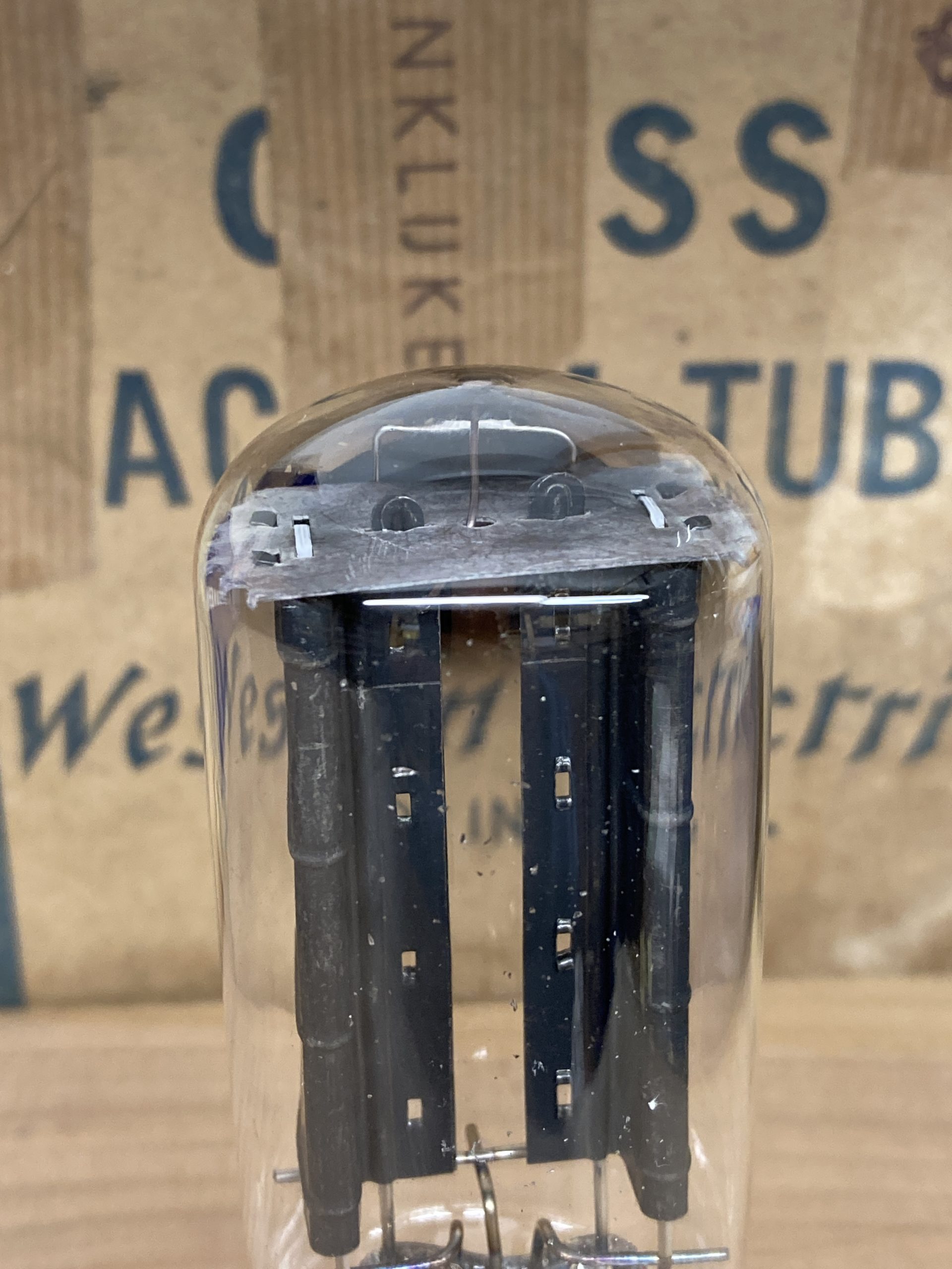 5U4GB RCA tall boy, NOS, black plate, side D-getter 1950ies - Image 3