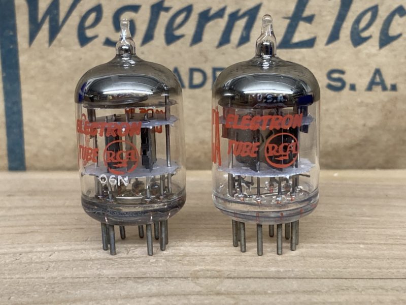 5670 RCA, 396A, 2C51 true NOS/NIB, triple mica, black plate! One pair (2)