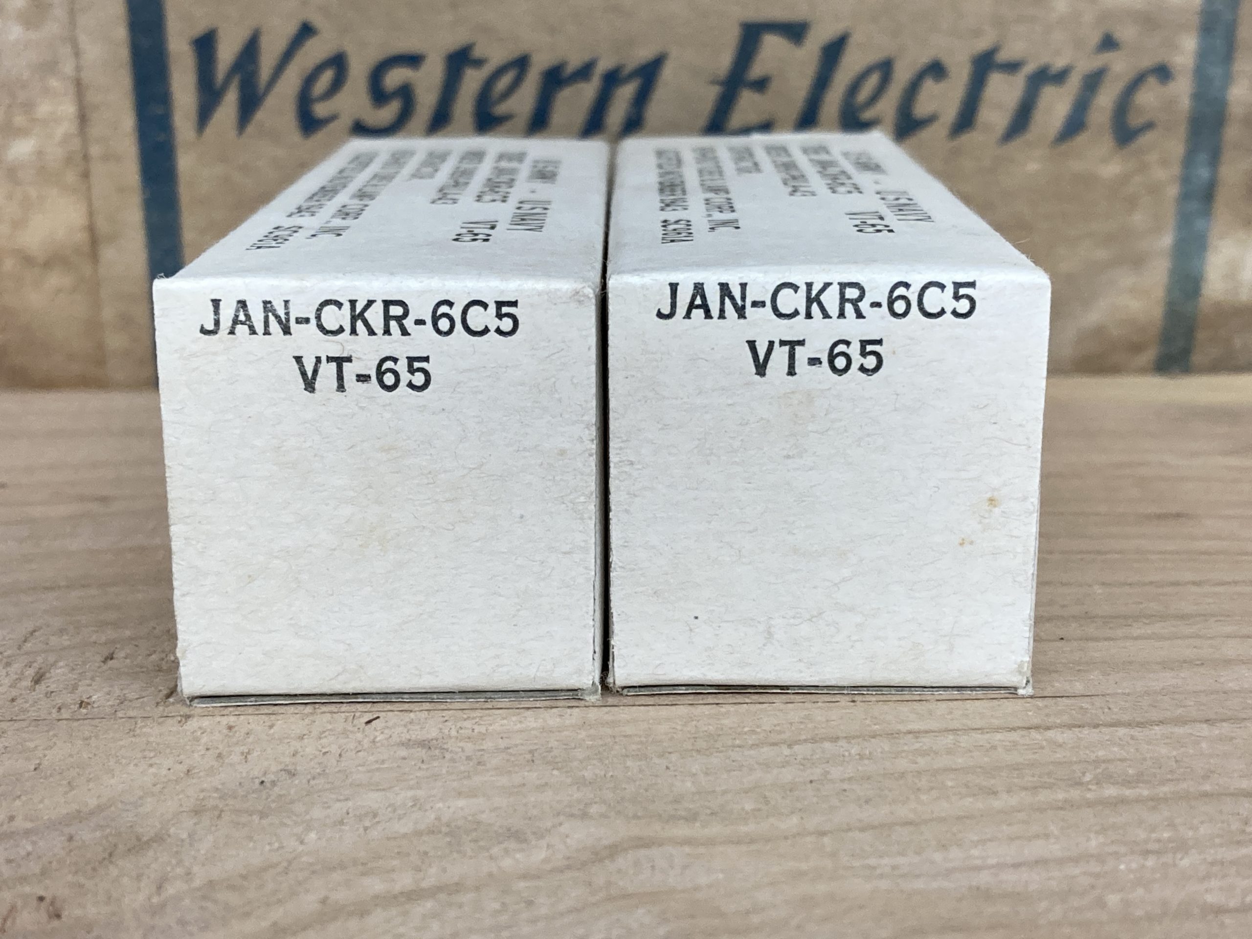 6C5 VT65 JAN-CKR Ken-Rad NOS/NIB, sealed boxes from 1943/1944, one pair (2) - Image 5