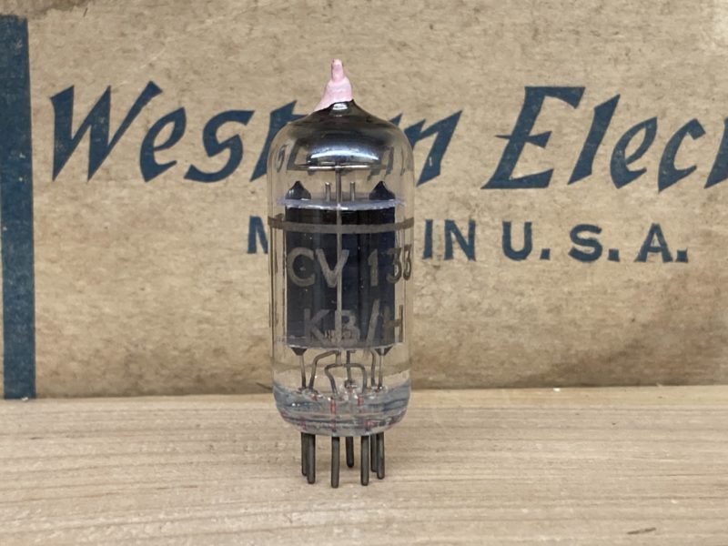 6C4/CV133/EC90 GEC NOS, milspec, black plates, D/horse shoe getter, x-rare!