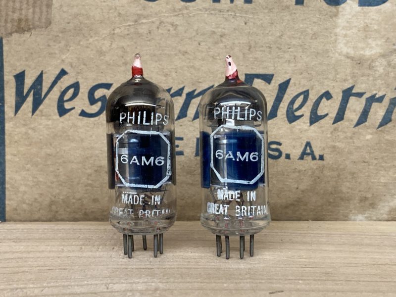 EF91/CV138/6AM6 Mullard/Valvo/Philips NOS, D-getter, matched pair, Little Dot