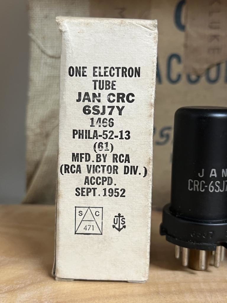 6SJ7Y RCA NOS/NIB, milspec tubes from the 1950ies, one pair (2) - Image 4