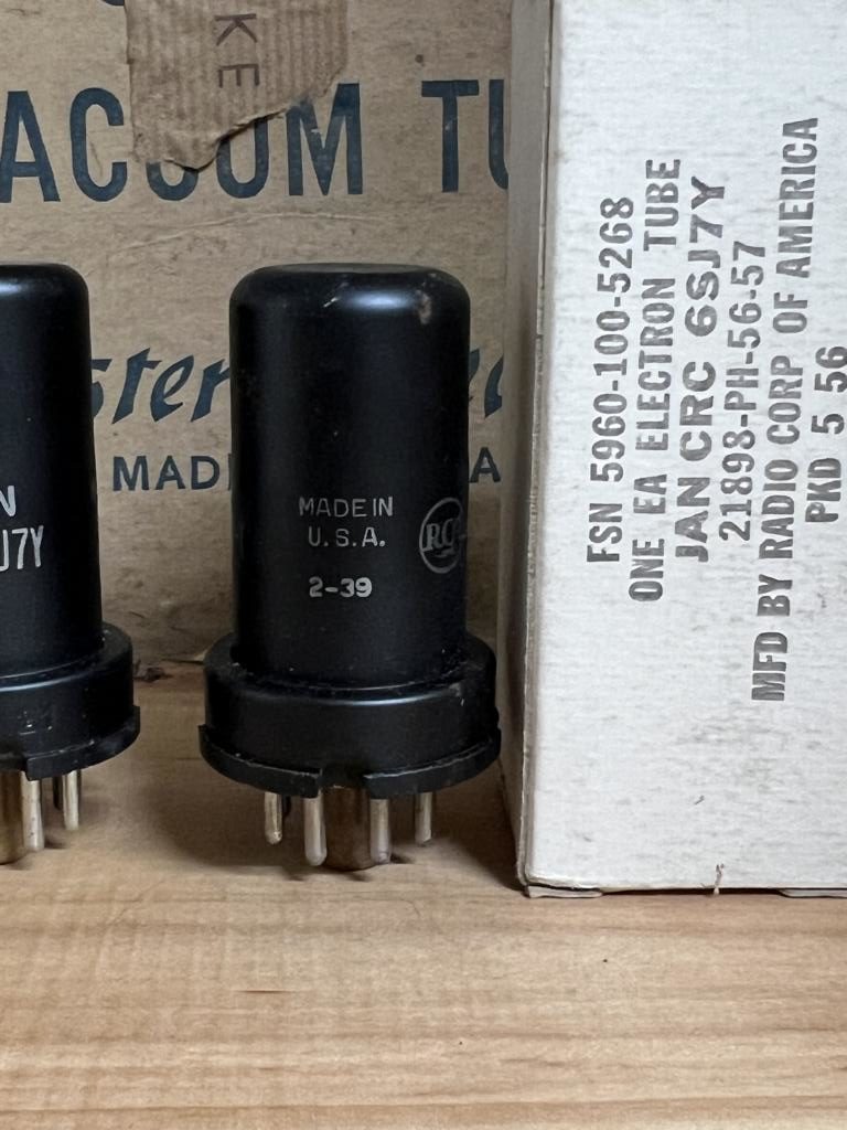 6SJ7Y RCA NOS/NIB, milspec tubes from the 1950ies, one pair (2) - Image 2