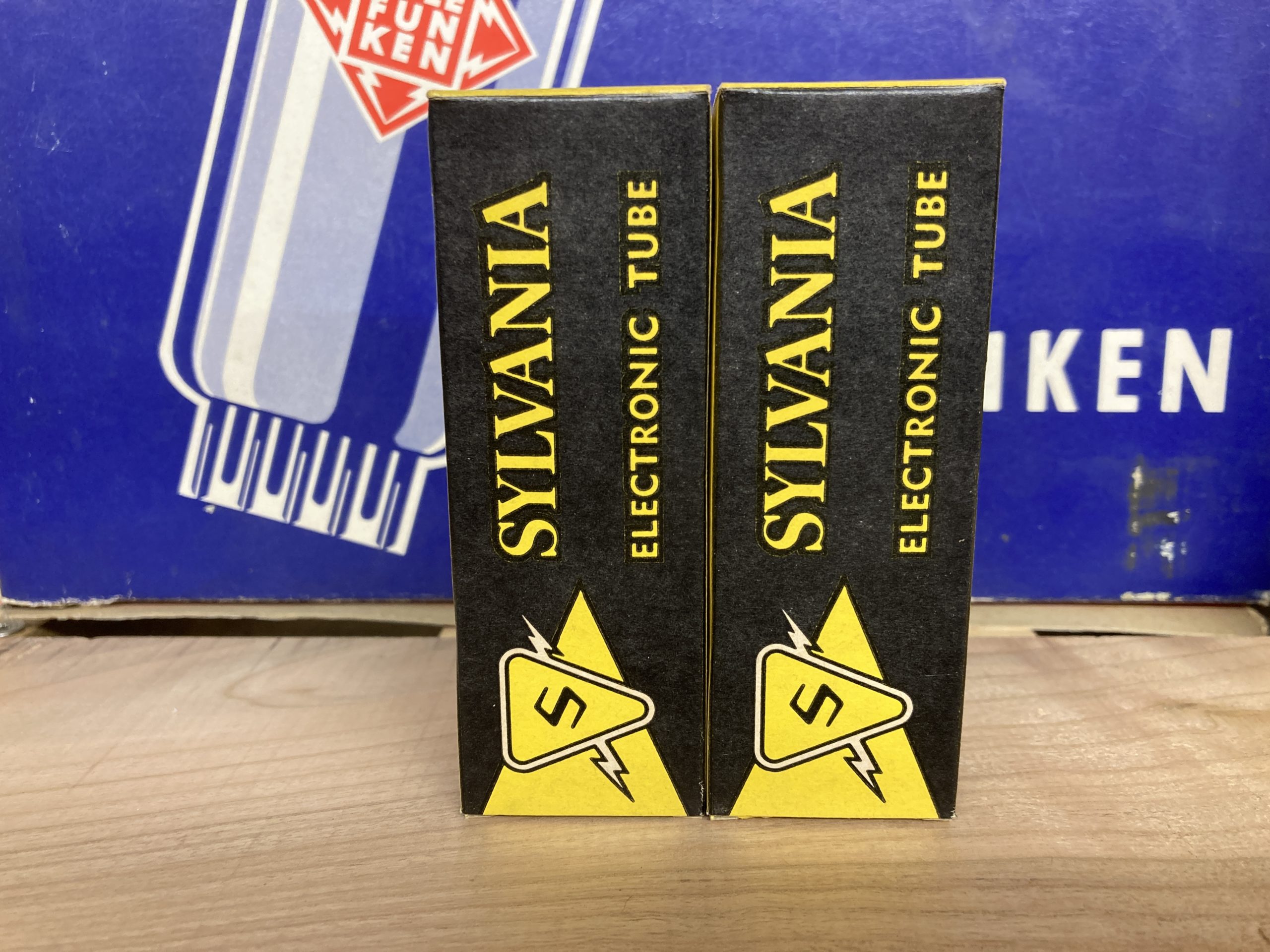 12J5GT Sylvania, bottom square getter, NOS/NIB, one pair (2) - Image 4