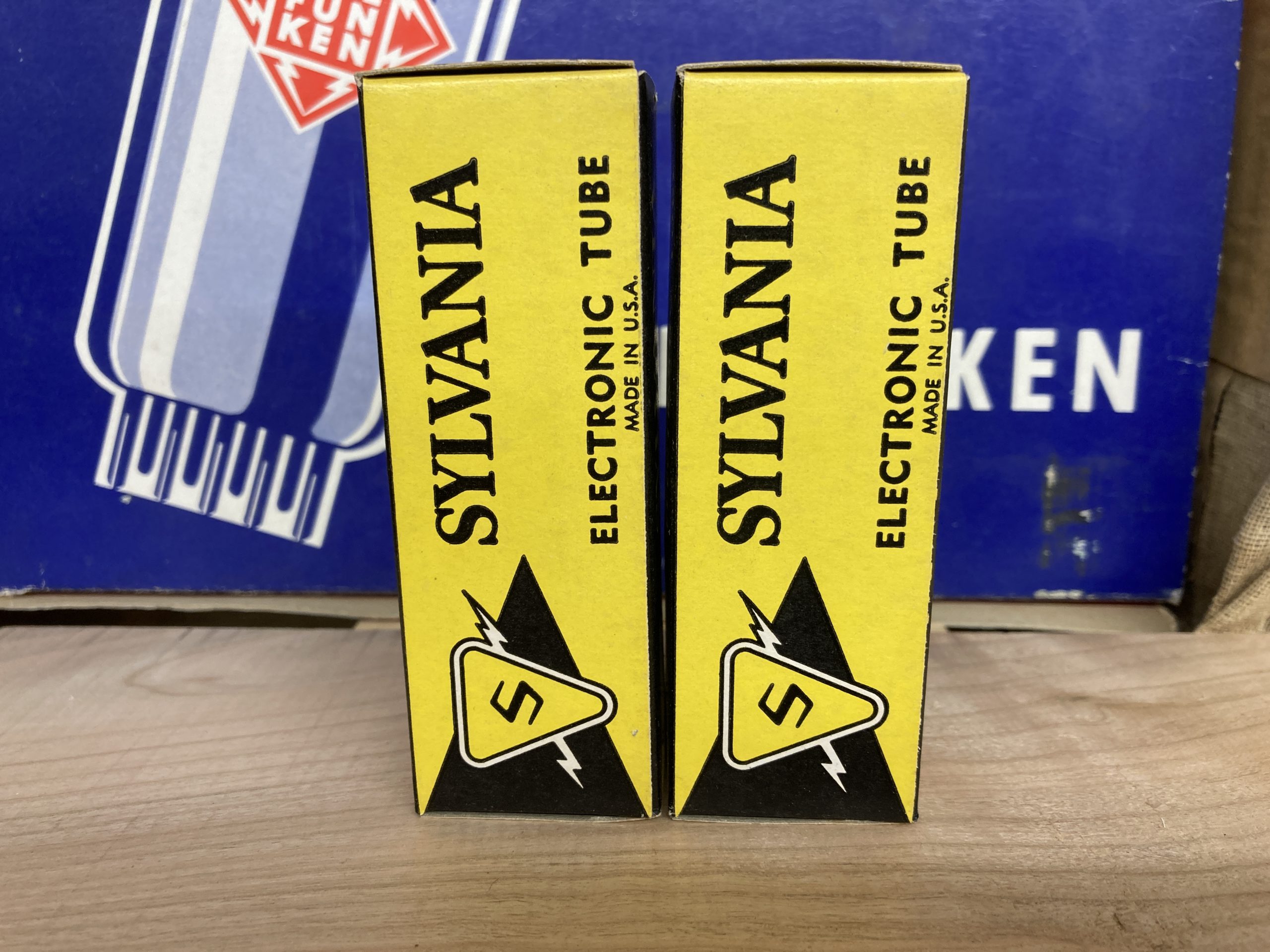 12J5GT Sylvania, bottom square getter, NOS/NIB, one pair (2) - Image 5
