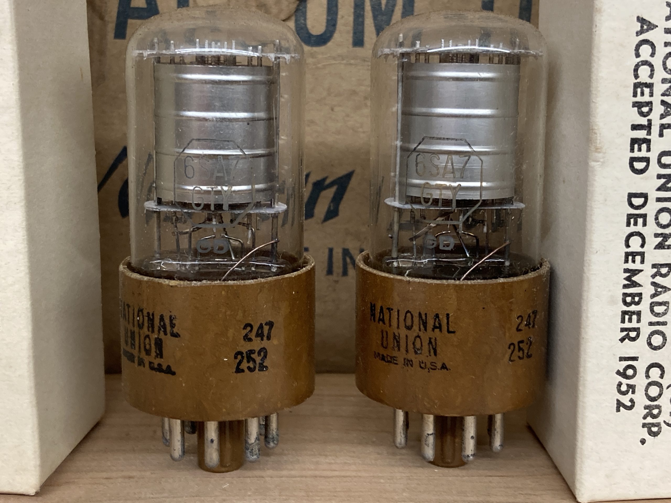 6SA7GTY National Union, NOS/NIB, one pair - Image 4
