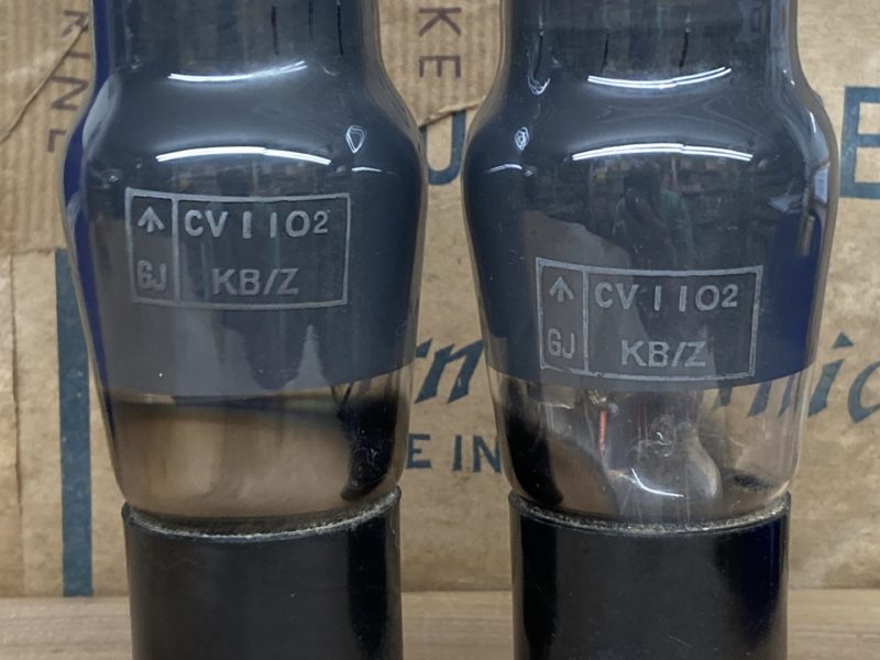 CV1102 GEC true NOS, x-rare military triode, akin 6F8G, one pair