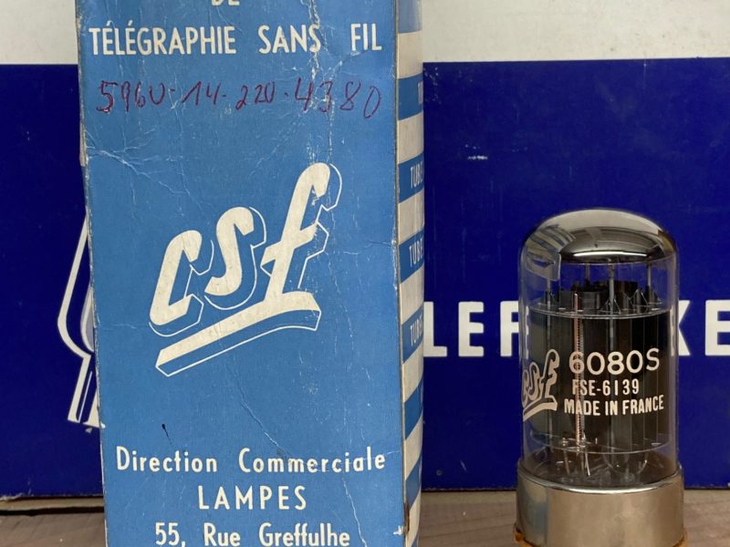 6080S/6080WA CSF vintage milspec production, true NOS, 6AS7G sub, x-rare