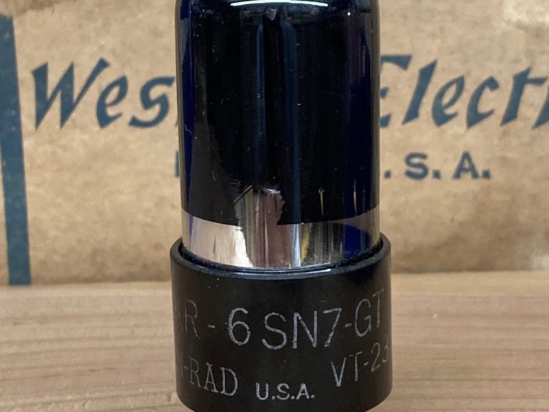 6SN7GT VT231 Ken-Rad, black glass, tested and guaranteed