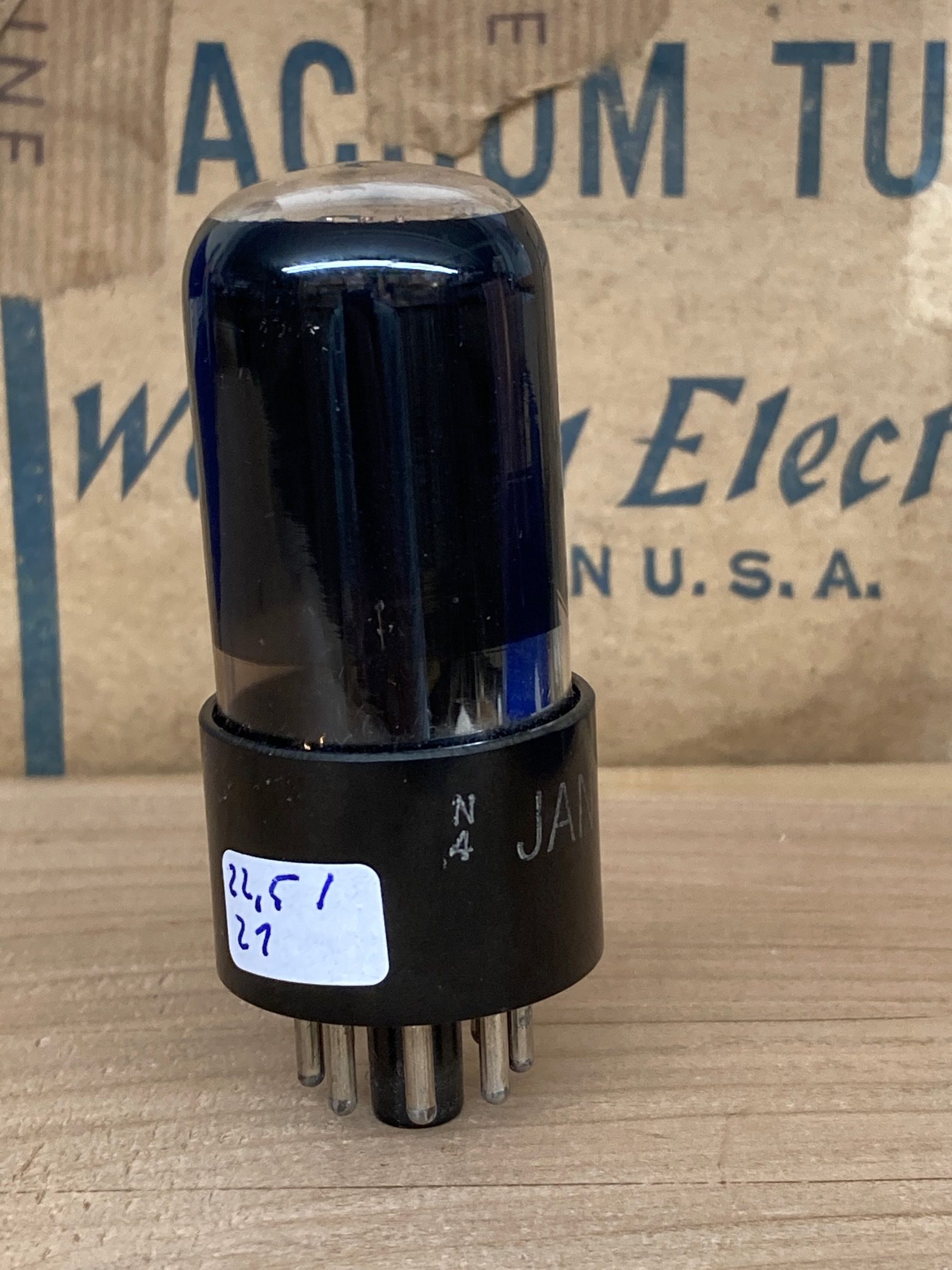 6SN7GT VT231 Ken-Rad, black glass, tested and guaranteed - Image 4