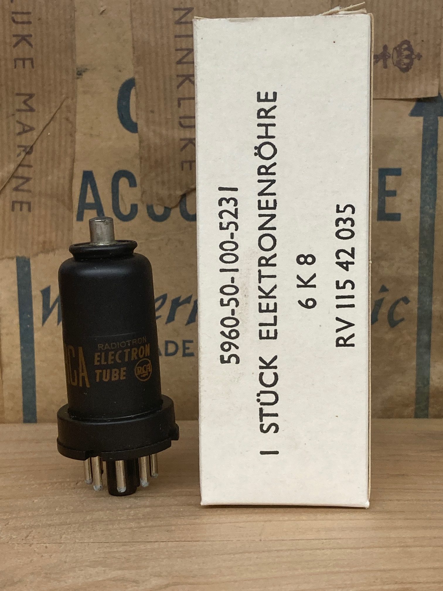 6K8 RCA, true NOS/NIB, milspec, perfect condition