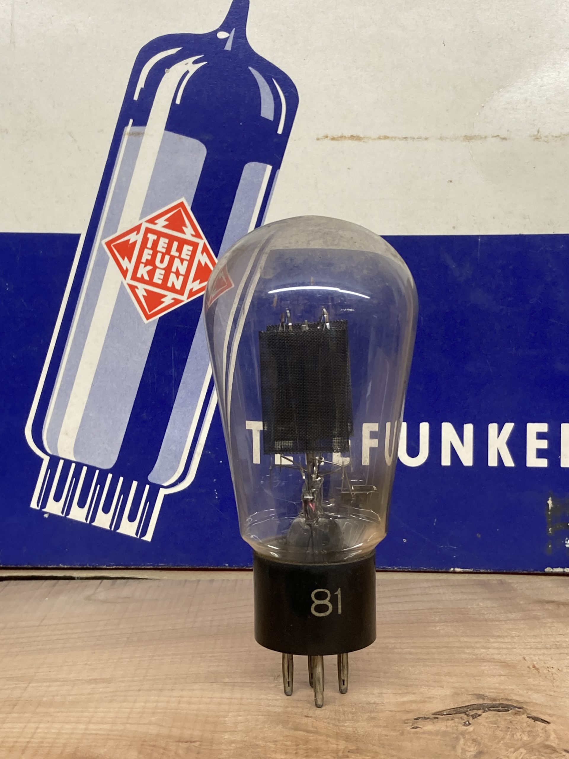 RGN2004 Telefunken, big globe, black mesh from 1937, tests NOS+, x-rare - Image 5