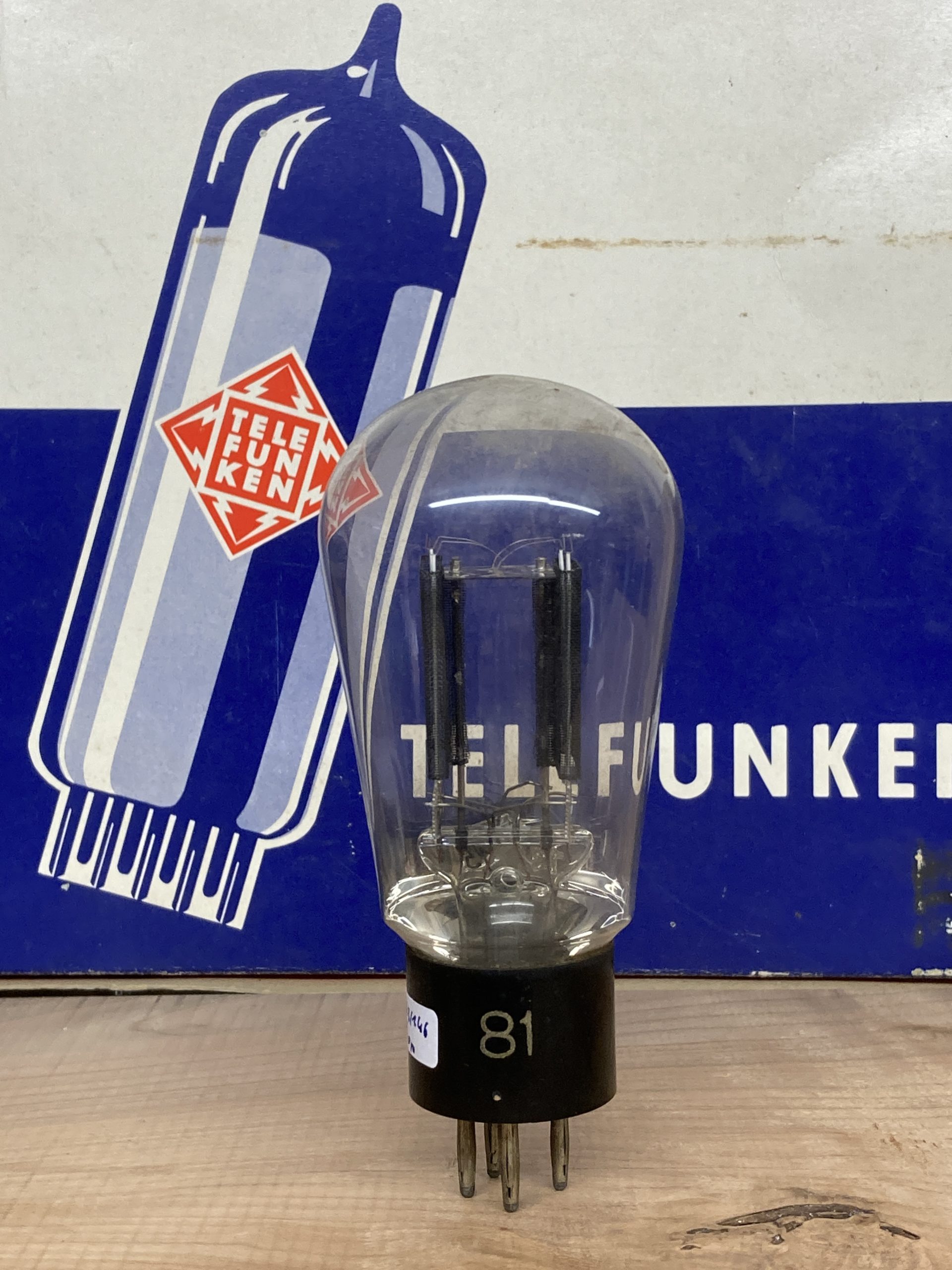 RGN2004 Telefunken, big globe, black mesh from 1937, tests NOS+, x-rare - Image 4