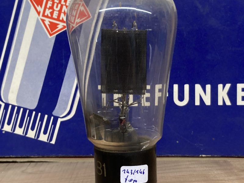 RGN2004 Telefunken, big globe, black mesh from 1937, tests NOS+, x-rare