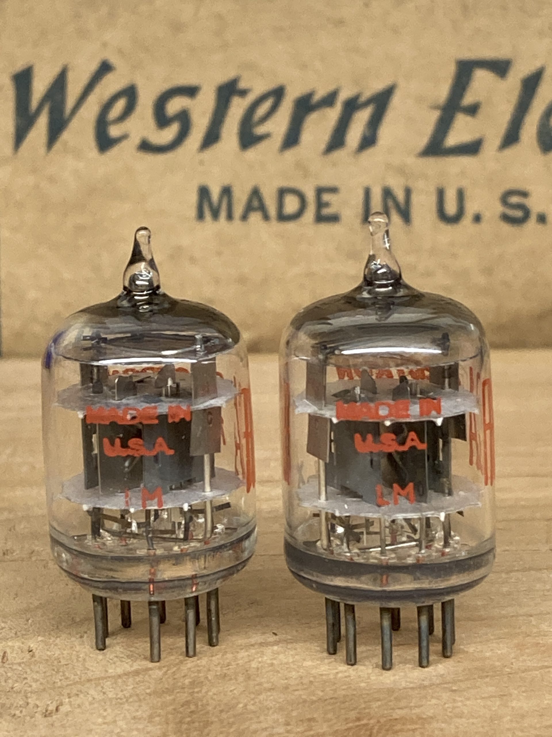 5670 RCA, 396A, 2C51 true NOS/NIB, triple mica, grey plate, square-getter! One pair (2) - Image 2