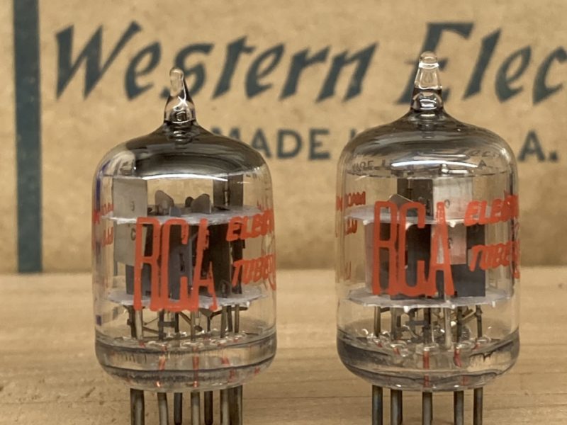 5670 RCA, 396A, 2C51 true NOS/NIB, triple mica, grey plate, square-getter! One pair (2)