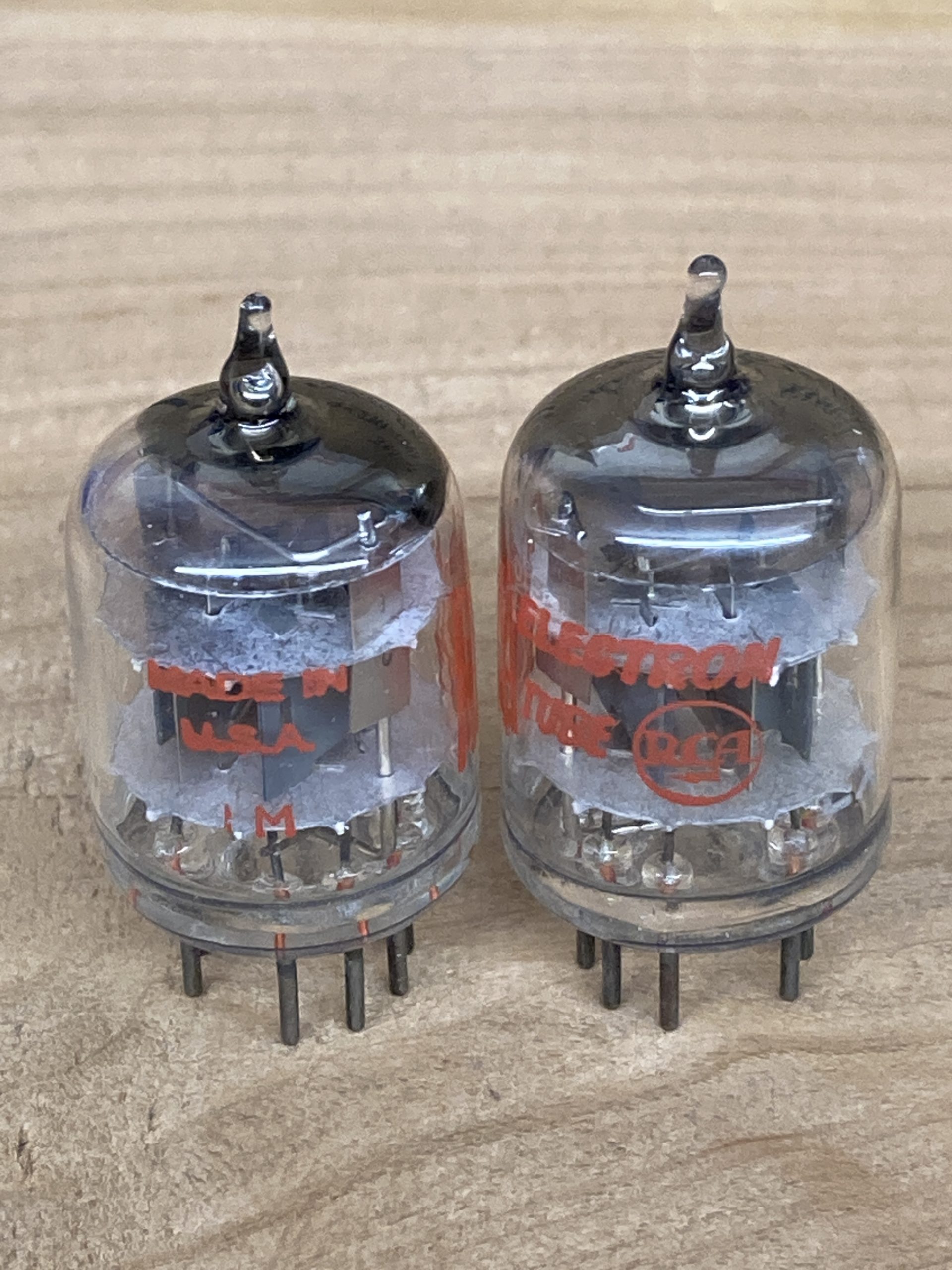 5670 RCA, 396A, 2C51 true NOS/NIB, triple mica, grey plate, square-getter! One pair (2) - Image 5